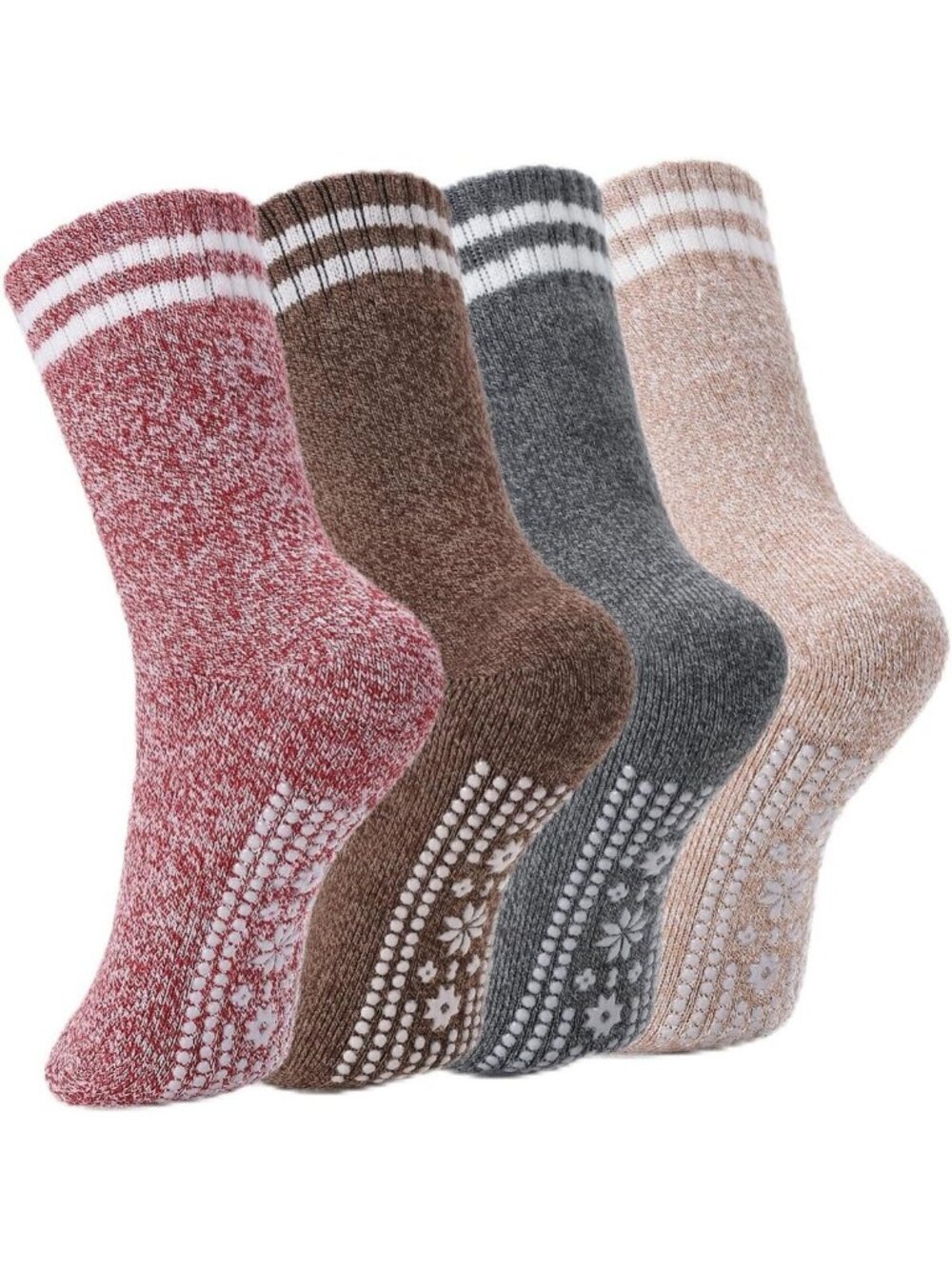 Cozy Heated Fuzzy Thermal Socks for Women | Non-Slip Grip | Perfect Gift